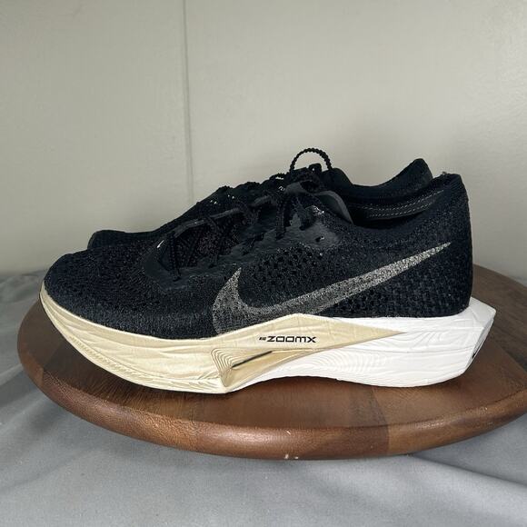 Nike ZoomX VaporFly Next% 3 Black Metallic Gold NBY Size Men’s 6.5/Women’s 8 - Picture 3 of 10